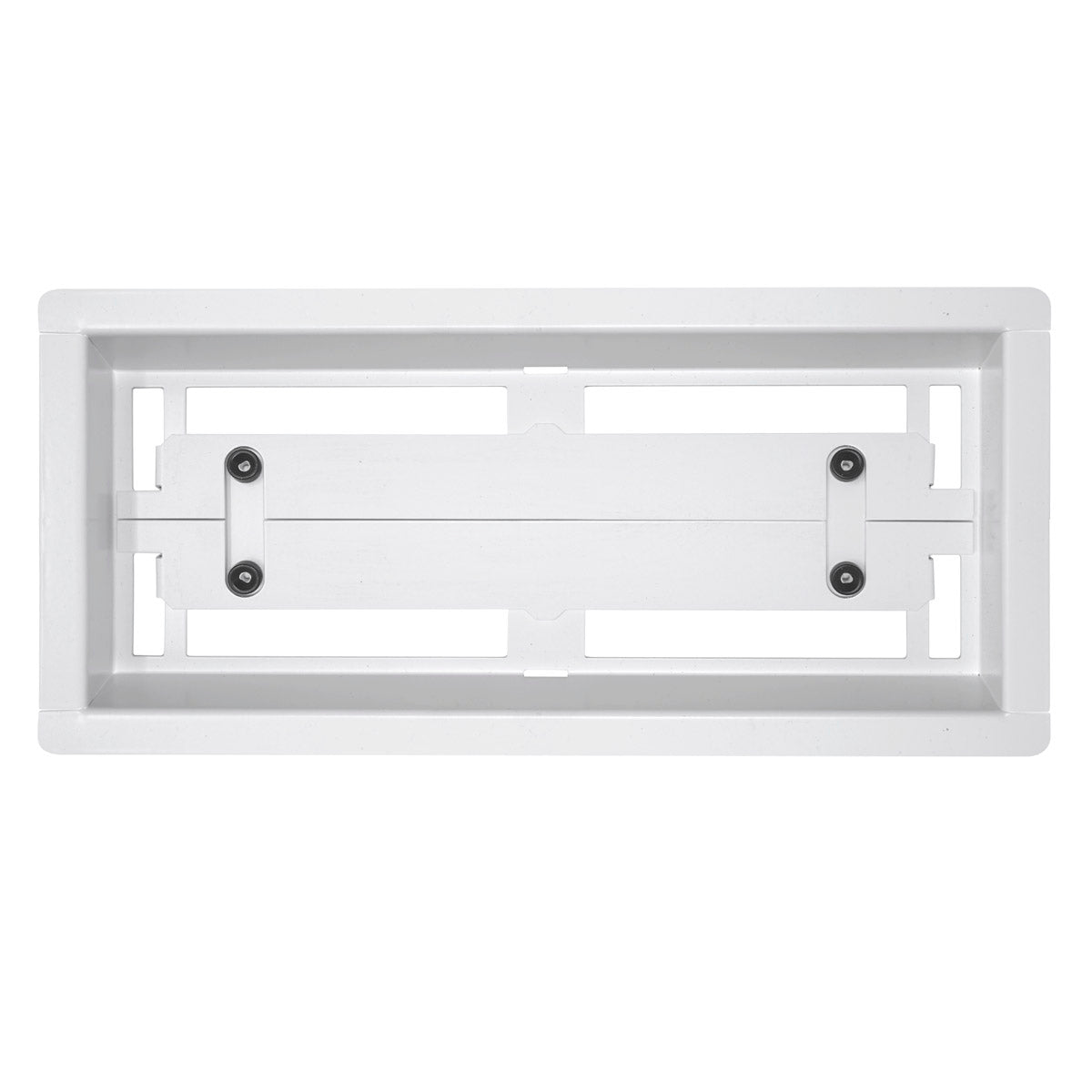 DAVENTE Magnetic Matte White Top Flush Mount Floor Vent, 4" x 10" Duct Opening