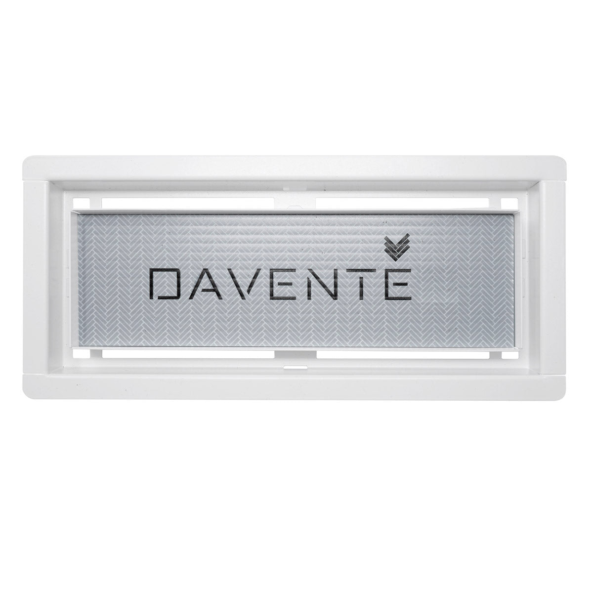 DAVENTE Magnetic Matte White Top Flush Mount Floor Vent, 4" x 10" Duct Opening