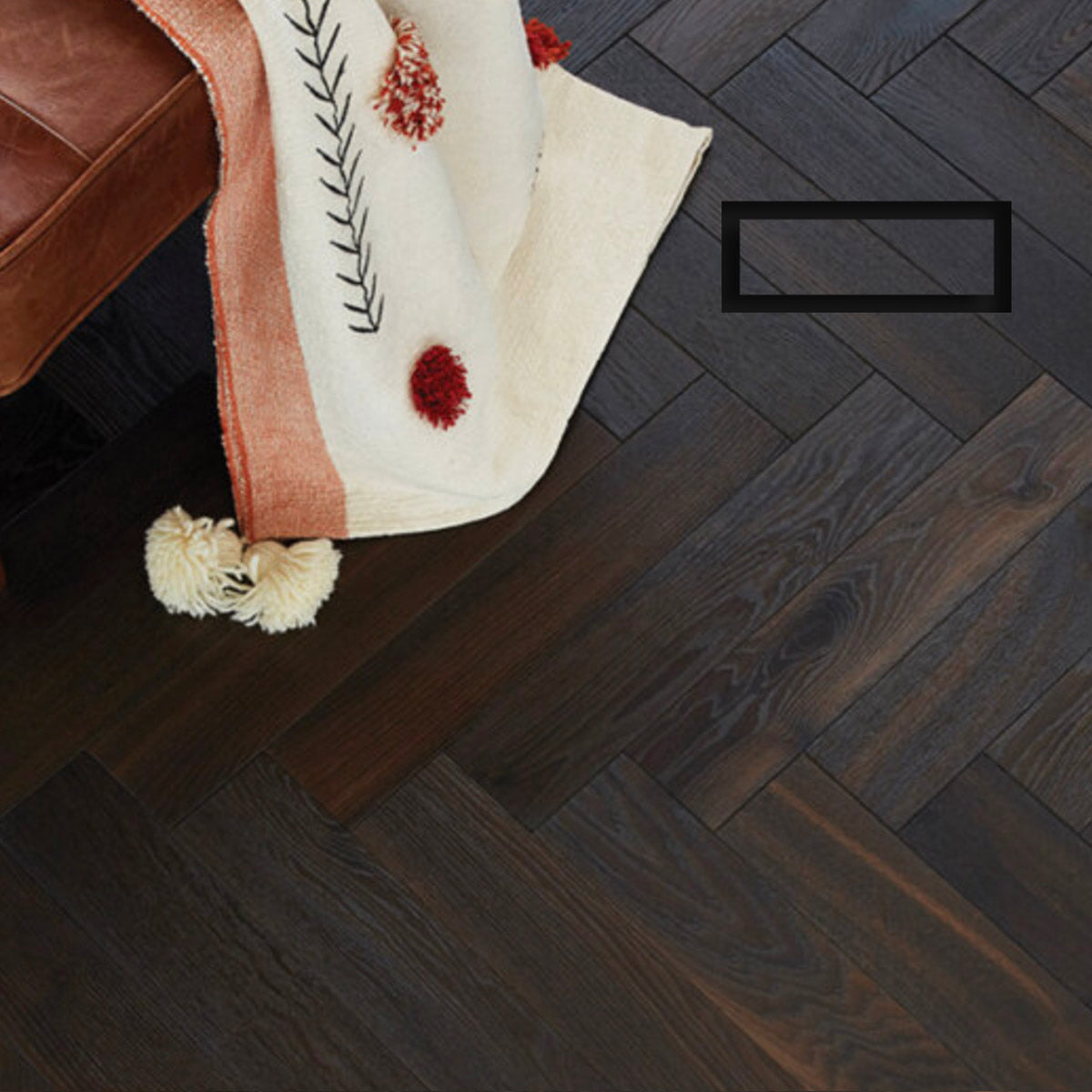 DAVENTE Magnetic Matte Black Top Mount Flush Floor Vent for 4" x 10" Duct Opening