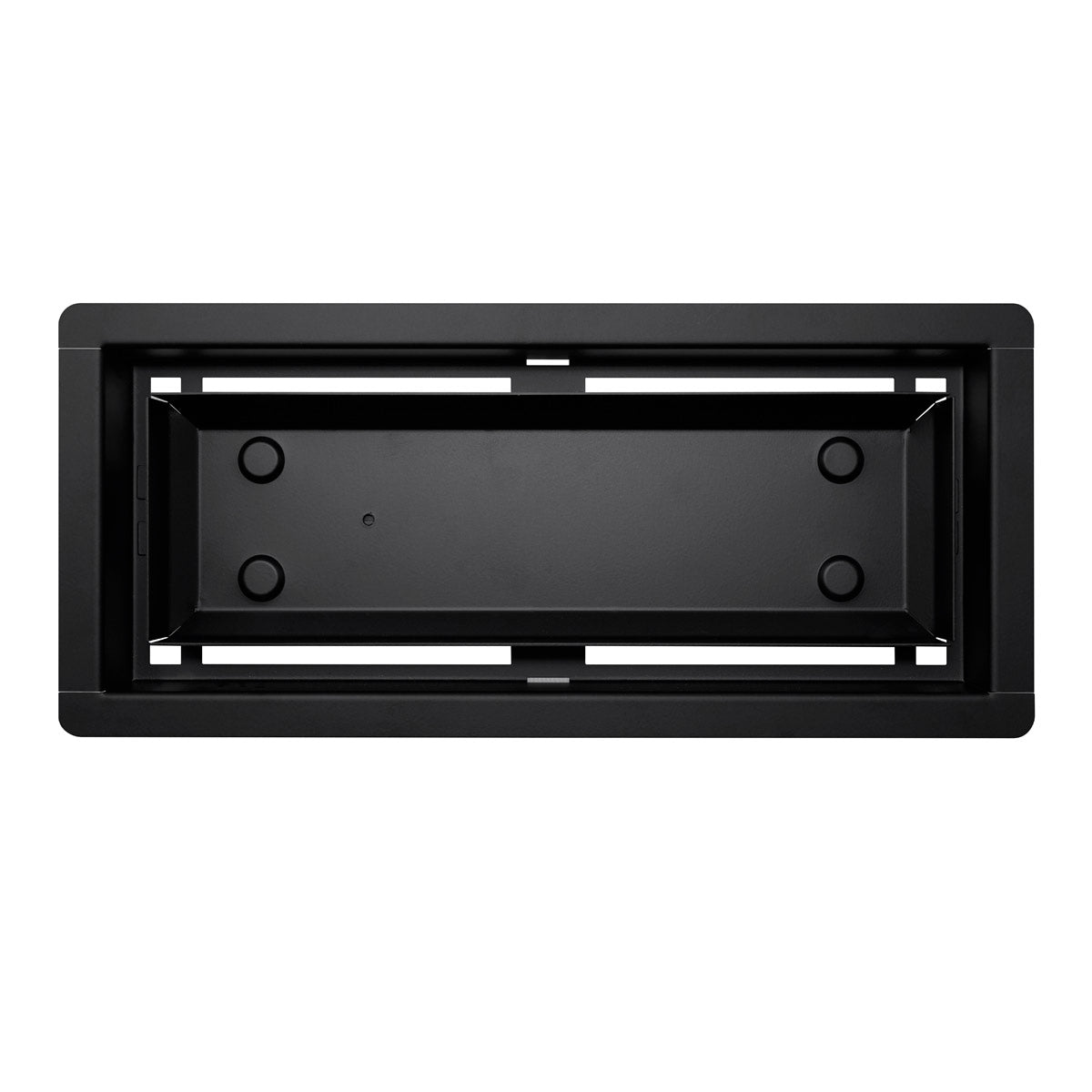 DAVENTE Magnetic Matte Black Top Mount Flush Floor Vent for 4" x 10" Duct Opening