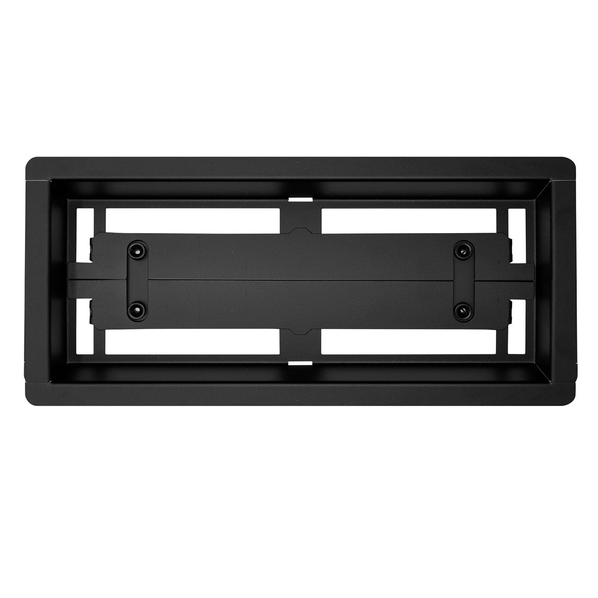 DAVENTE Magnetic Matte Black Top Mount Flush Floor Vent for 4" x 10" Duct Opening