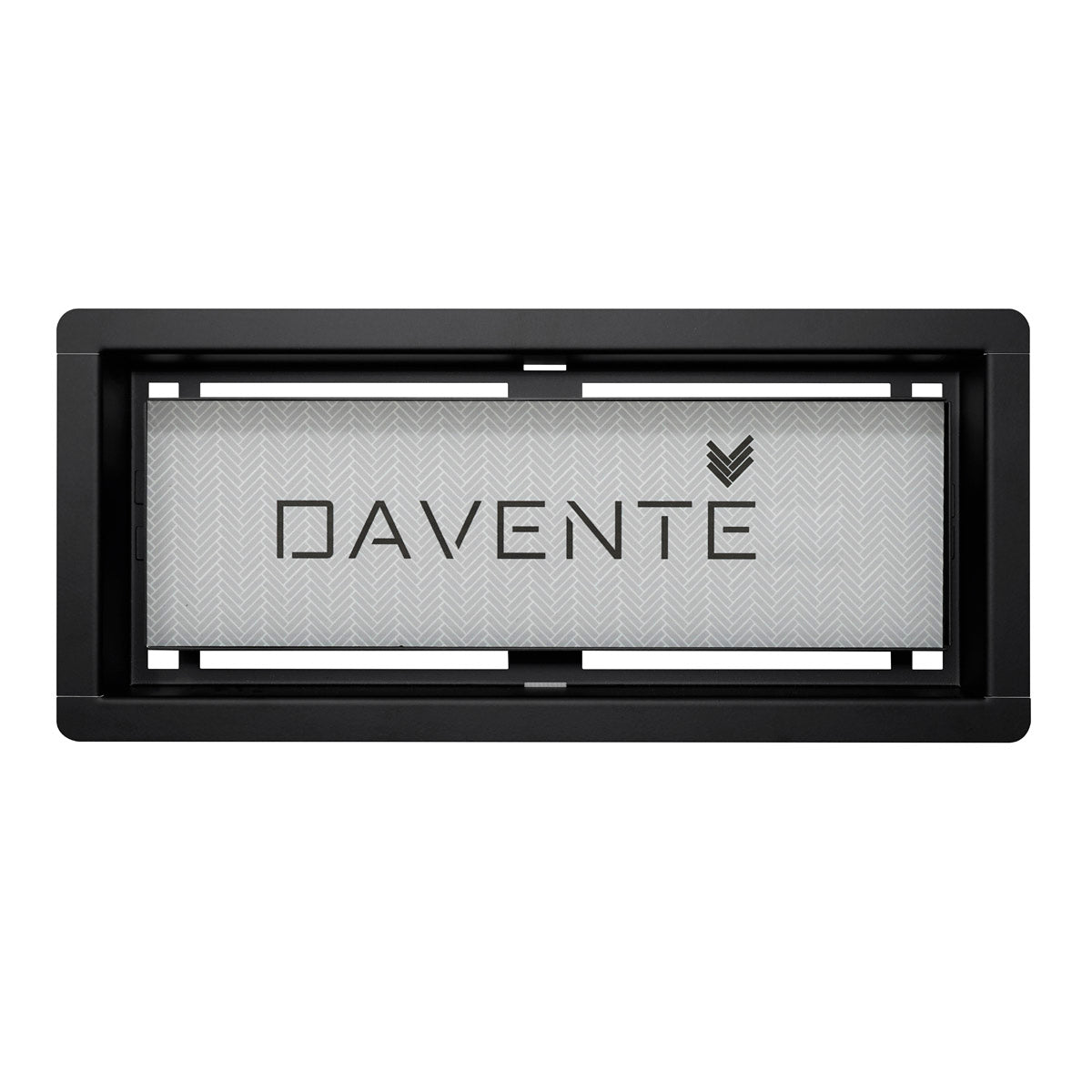 DAVENTE Magnetic Matte Black Top Mount Flush Floor Vent for 4" x 10" Duct Opening