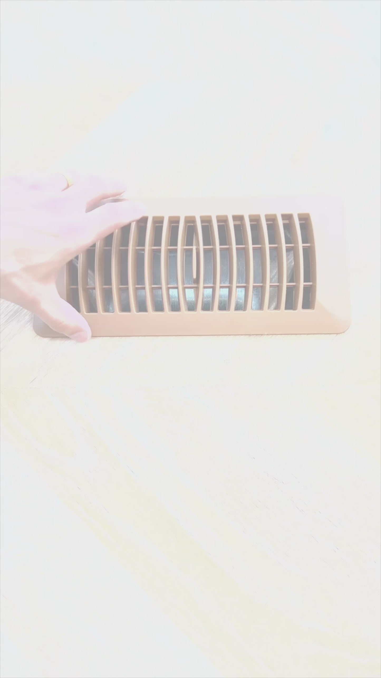 Load and play video in Gallery viewer, DAVENTE Magnetic Matte White Top Flush Mount Floor Vent, 4" x 10" Duct Opening