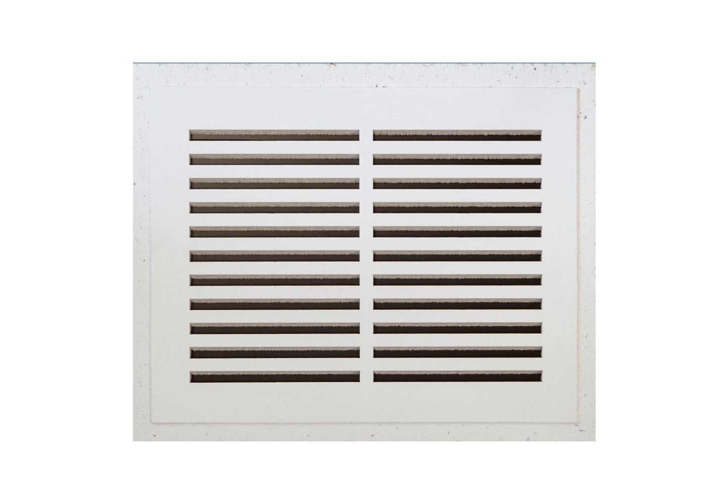 Envisivent Permanent Flush Mount Air Return, 14” x 8” (Duct Opening)/Requires 16" x 11" Drywall Opening