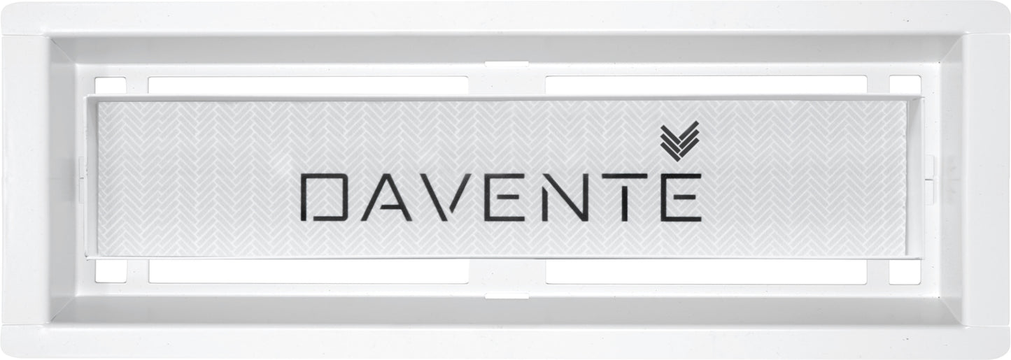 
                  
                    DAVENTE Drop-In Top Flush Mount Floor Vent, 3" x 10" Duct Opening (WHITE)
                  
                