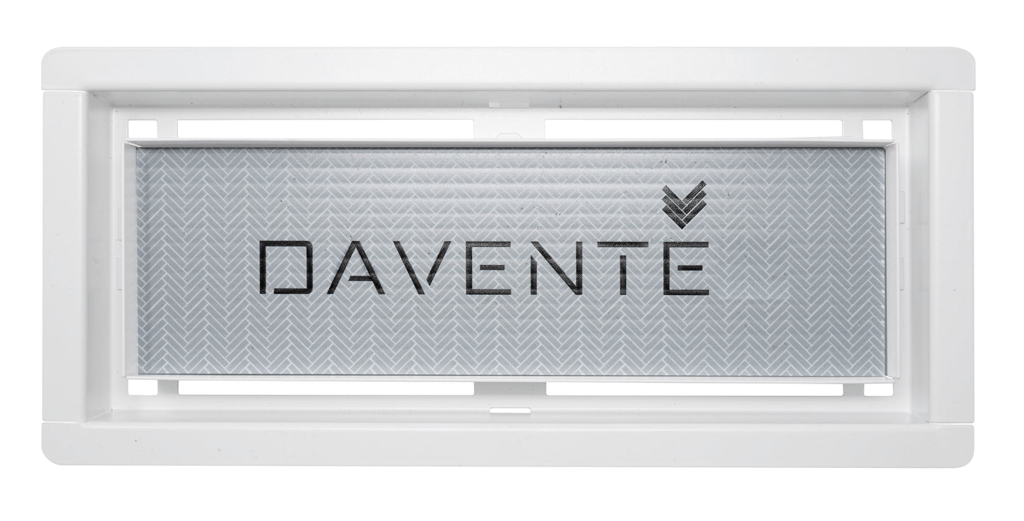 
                  
                    Davente DROP-IN FLUSH MOUNT Floor Vent - 4” x 10” Duct Opening (WHITE)
                  
                