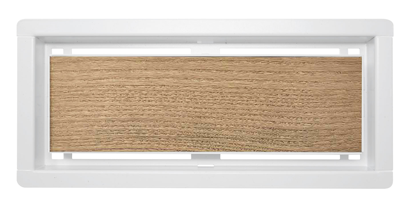 
                  
                    Davente DROP-IN FLUSH MOUNT Floor Vent - 4” x 10” Duct Opening (WHITE)
                  
                