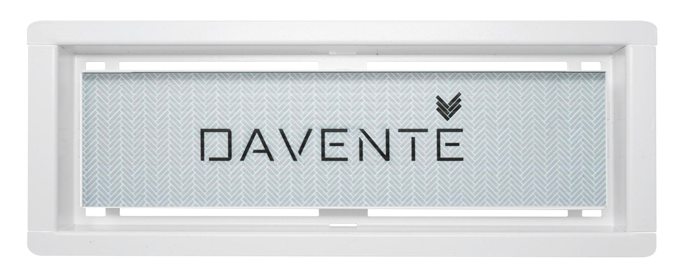 
                  
                    Davente DROP-IN FLUSH MOUNT Floor Vent - 4” x 12” Duct Opening (WHITE)
                  
                