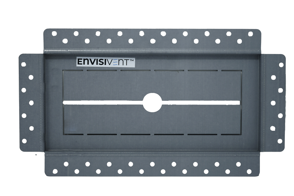 
                  
                    Envisivent Removable Flush Mount Ceiling/Wall Air Supply, 10” x 4” (Duct Opening)/Requires 11" x 5" Drywall Opening
                  
                