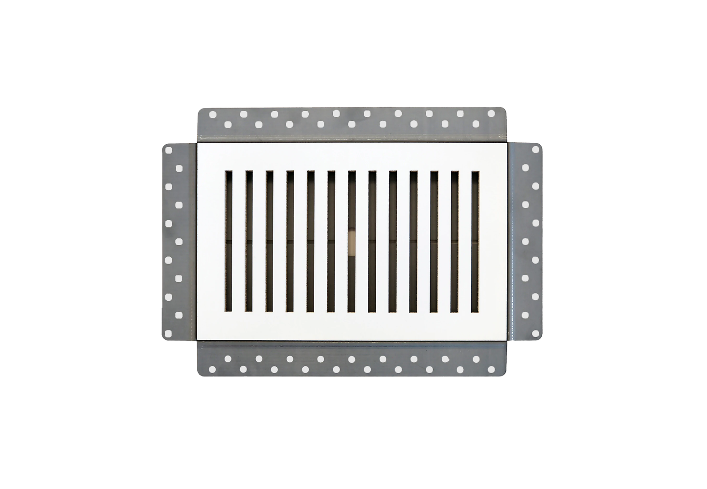 
                  
                    Envisivent Removable Flush Mount Wall/Ceiling Air Supply, 10” x 6” (Duct Opening)/Requires 11" x 7" Drywall Opening
                  
                